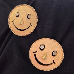 Vintage Smiley Face Brooches